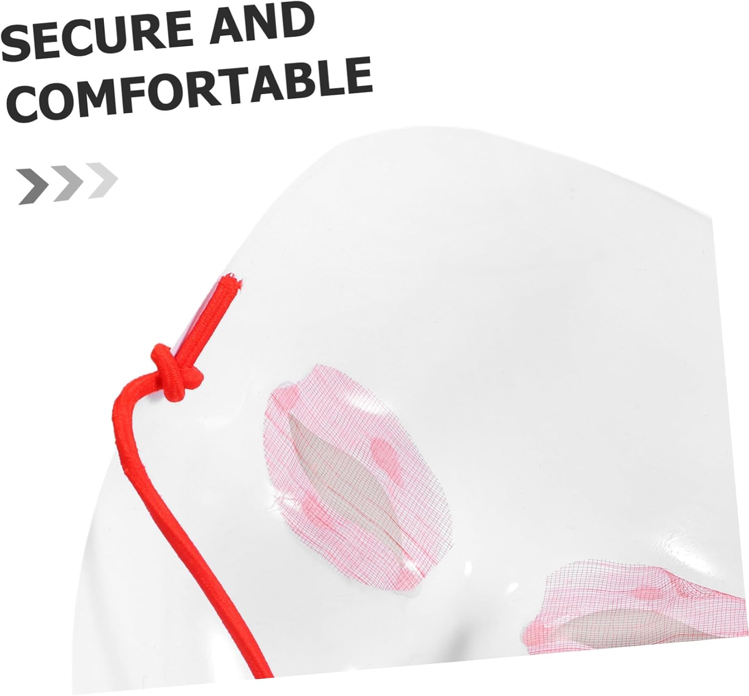 3pcs White Pvc Masks for Craft Projects Hand-painted Blank Masquerade Masks for Halloween Theater Cosplay Events Fit