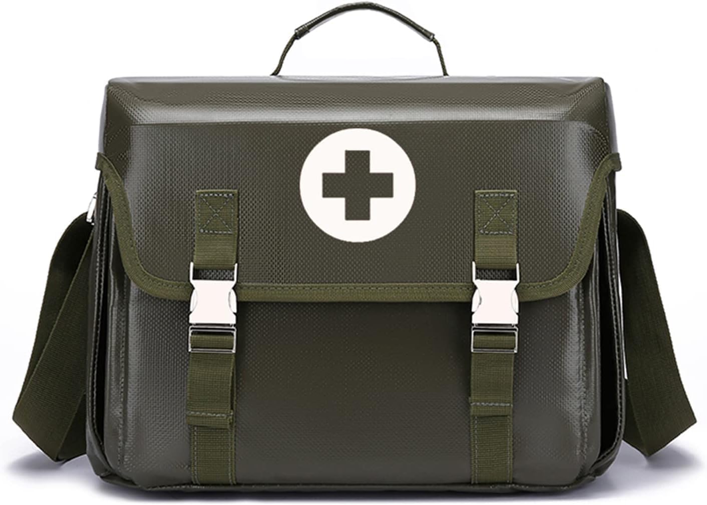 IOCCIOBB First Responder EMT Trauma Bag Empty,First Aid Bag with Handle and Shoulder Strap for Emergency at Home, Office, Car, Outdoors, Boat, Camping, Hiking(Army Green)