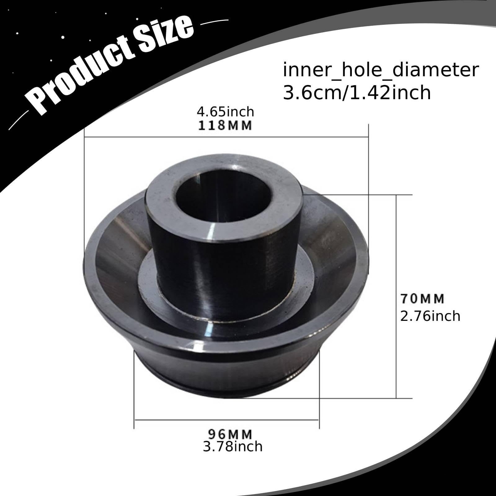 Amagogo Cono equilibrador ruedas, cono equilibrado, reparación neumáticos, componente reparación, pieza automóvil para usuarios bricolaje, 36mm