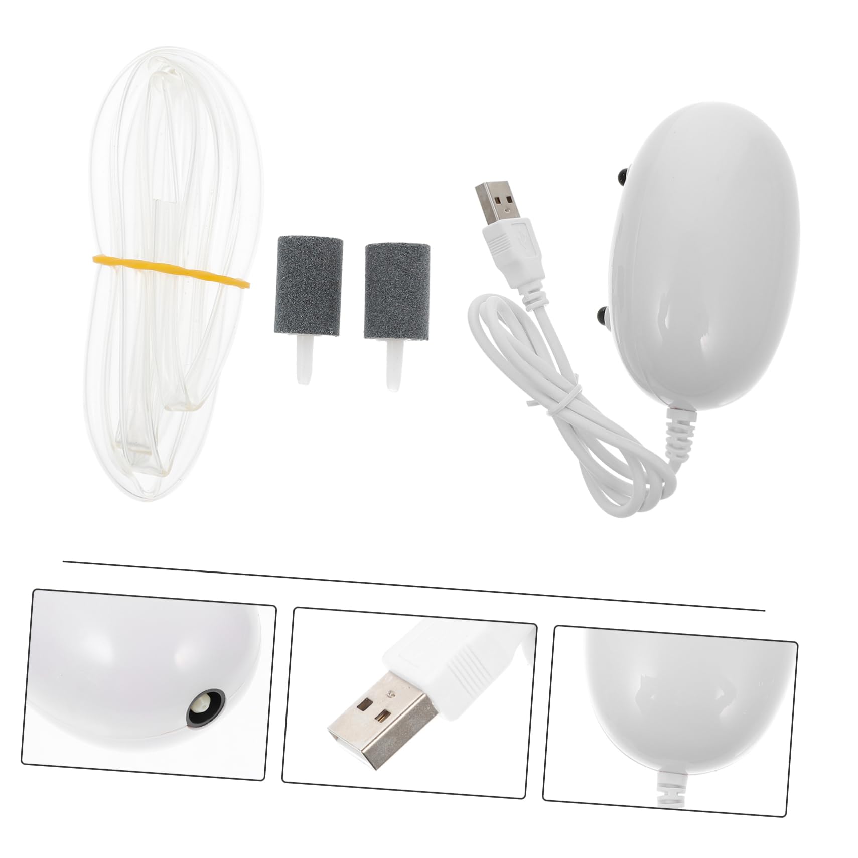 FRCOLOR 3 Uds Bomba De Oxígeno USB Aireador De Tanque Bomba De Tanque De Peces De Acuario Bomba De Gas Oxigenador De Tanque Aireador De Tanque De Peces Tanque De Oxígeno USB Bomba De