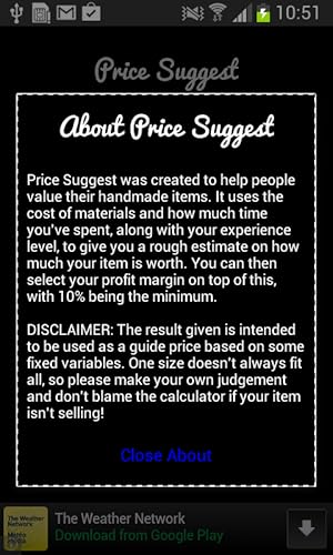 Crafts Calculator - Etsy Fees and Price Suggest