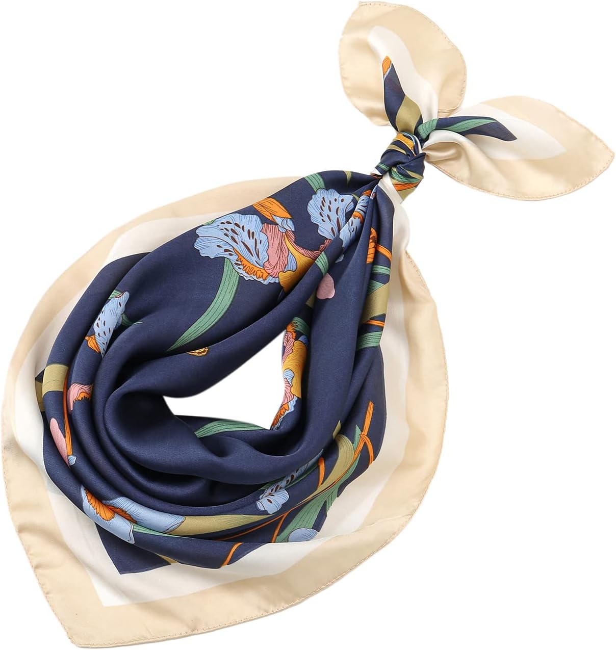 RIIQIICHY Women Head Hair Scarf Like Satin Silk Scarf Sleeping Hair Wrapping Night 27.5" - Image 4