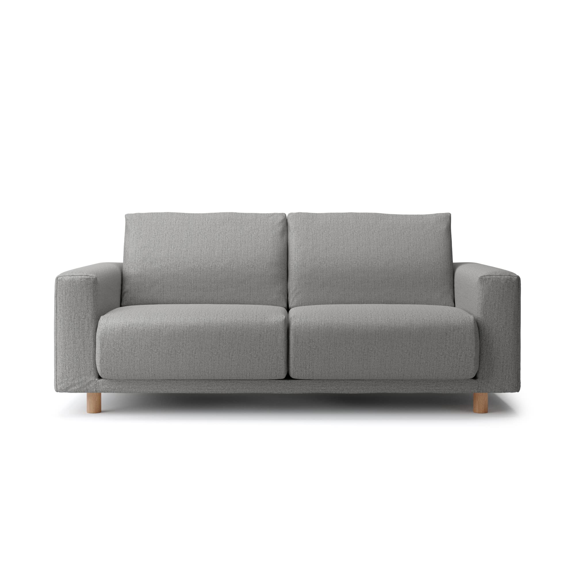 Amazon｜無印良品 カバー 杢グレー 綿帆布 ソファ本体 2.5シーター  