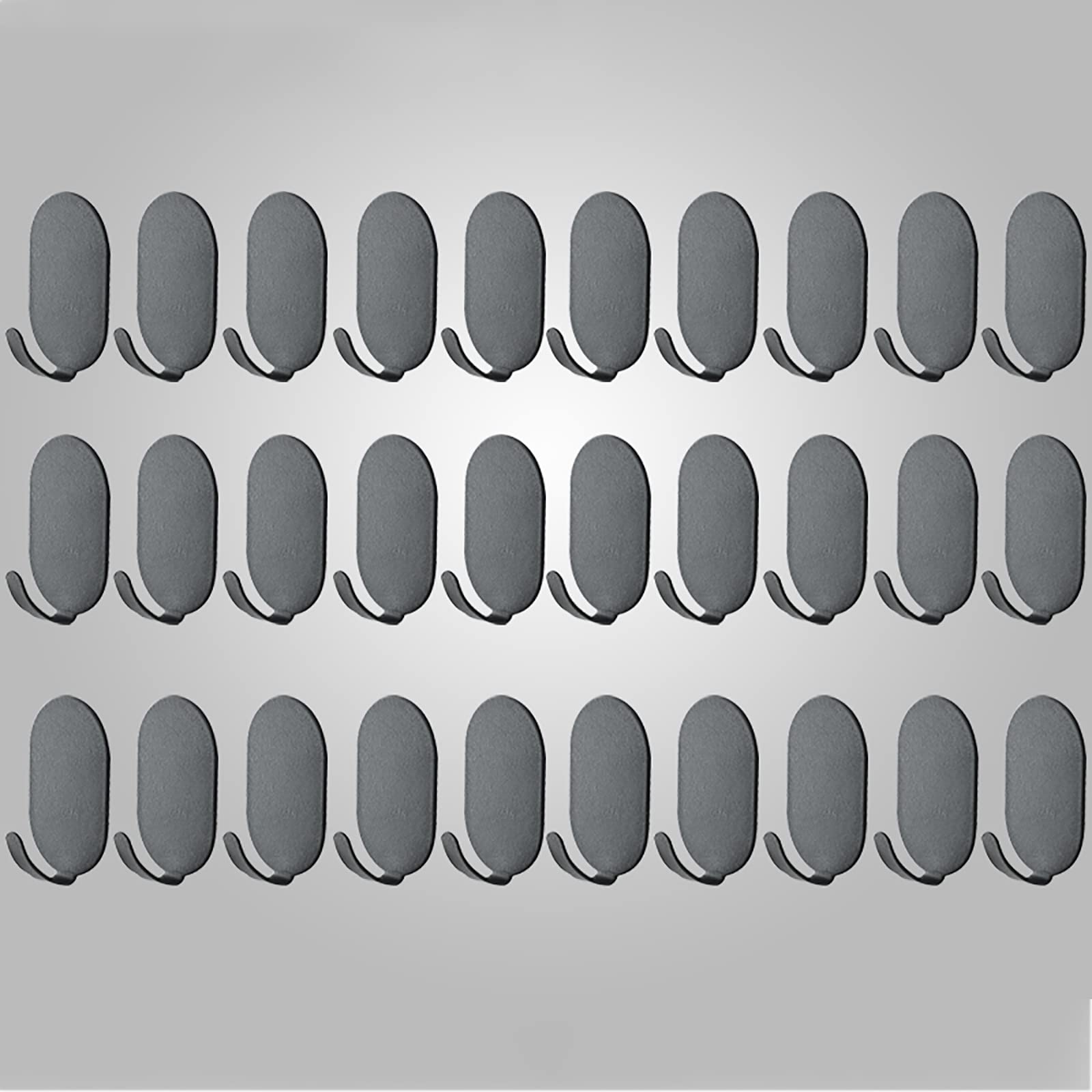 Ganchos autoadhesivos, Ganchos de pared adhesivos, Ganchos adhesivos fuertes para colgar en la pared, Ganchos multiusos, Para colgar Cocina Baño Oficina Armario Hogar, Sin agujeros, Acero al carbono