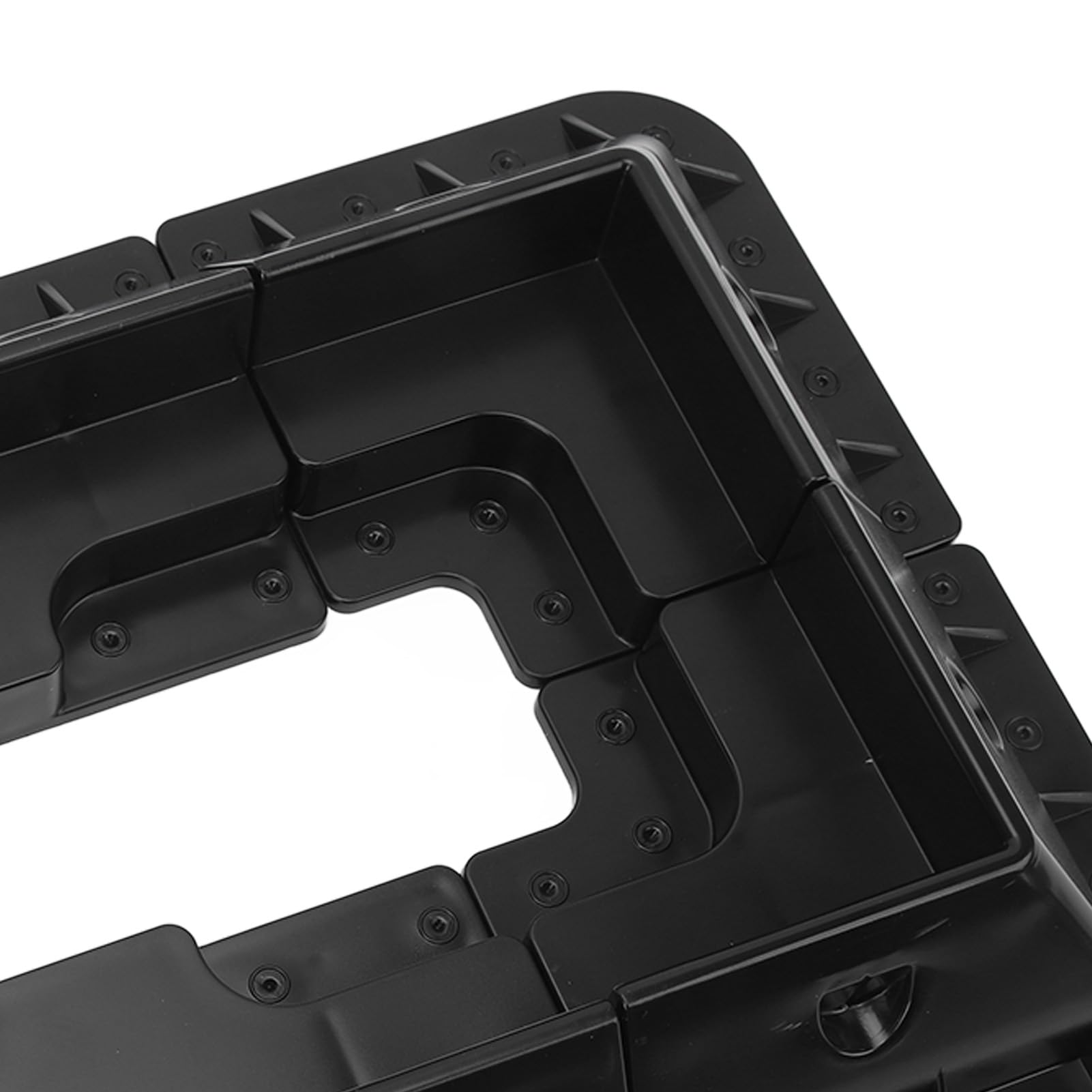 6 staffe di Montaggio per Pannello Solare, Kit di Montaggio angolare in ABS, Staffa angolare Senza Trapano, Resistente alla Luce Solare, per tetti di Camper, roulotte, Veicoli, (Nero)