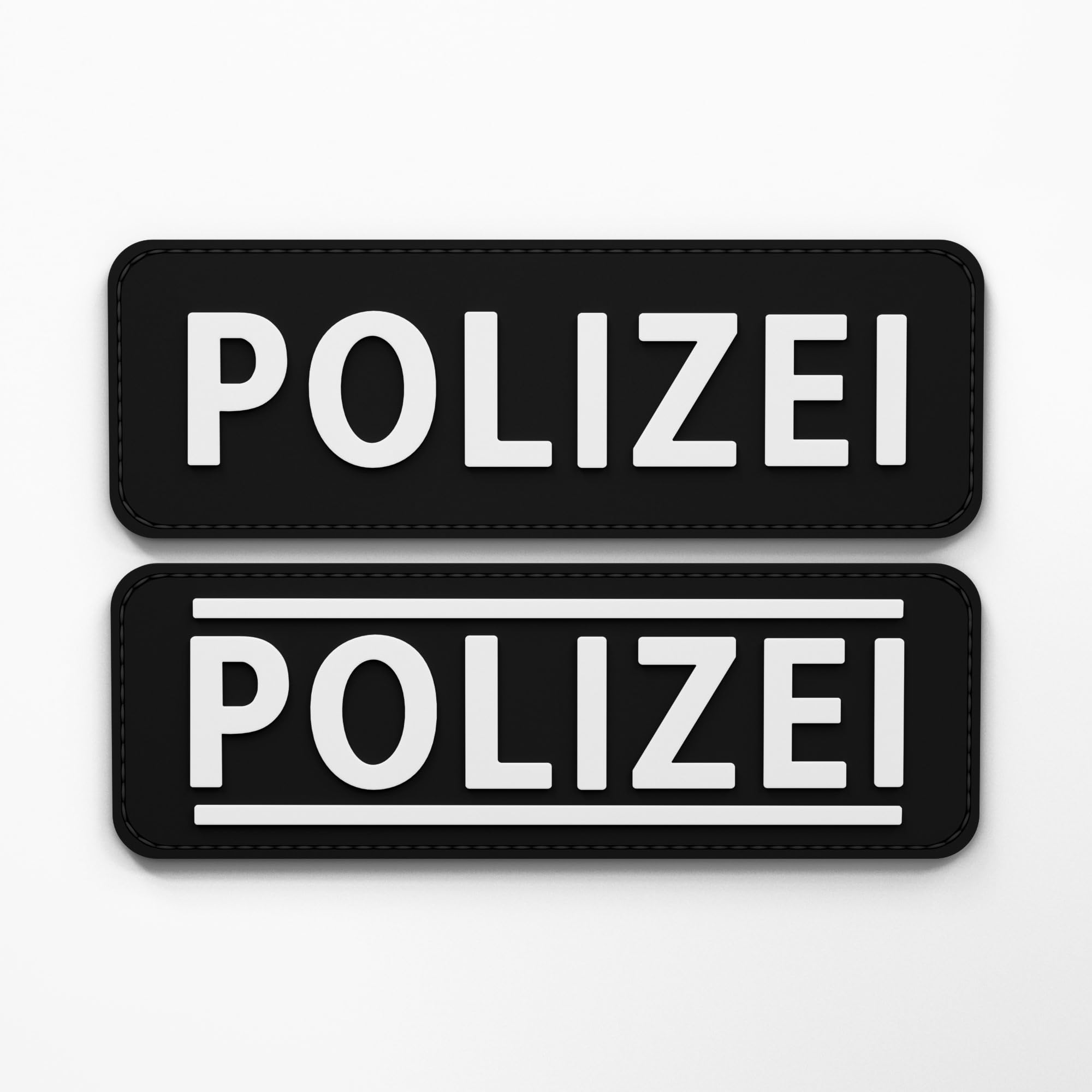 PatchForce Patch Force - Police Equipment - Police Patch as Badge for Police Uniform, Police Vest, Utility Bag, Jacket or Backpack - 3D Rubber Velcro Patch - 12 x 4 cm