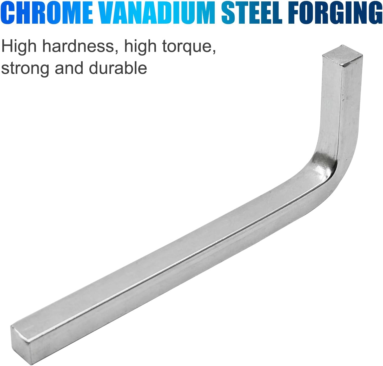 1 Pcs Square Screwdriver Wrench,Chrome vanadium Universal L-Wrench,7mm Square Head Wrench