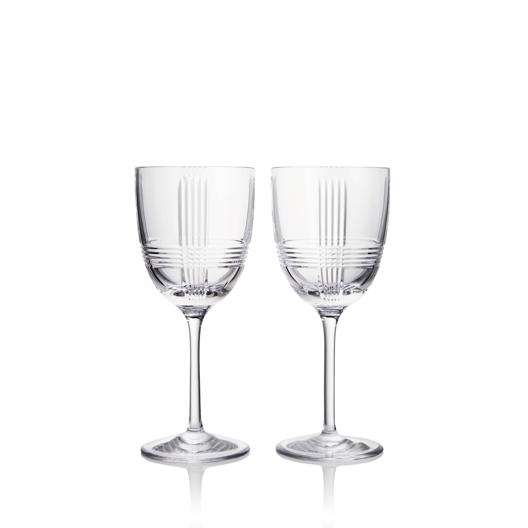 Verres à vin blanc au design géométrique Vector par Marquis, lot de 2