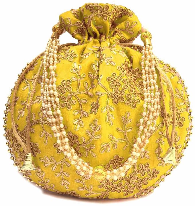 Anguri Embroidery PotliPotali Bag for Wedding Party & Festive Use | Bridal Return Gift Potli Handbag-A_27-image-8