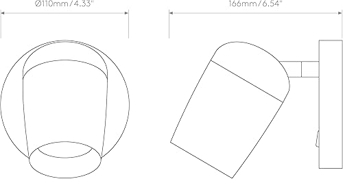 Miniatura 5 de Astro Koto - Luz de lectura para interiores con conmutación individual (negro mate) - Clasificación seca - Lámpara GU10, diseñada en Gran Bretaña
