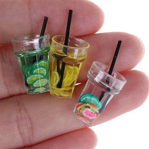 Miniatura 7 de 13 vasos de cóctel coloridos 112 para beber, jugo, té, bebida, frasco, juguetes, simulación, copa de vino, modelo para casa de muñecas, juguete en