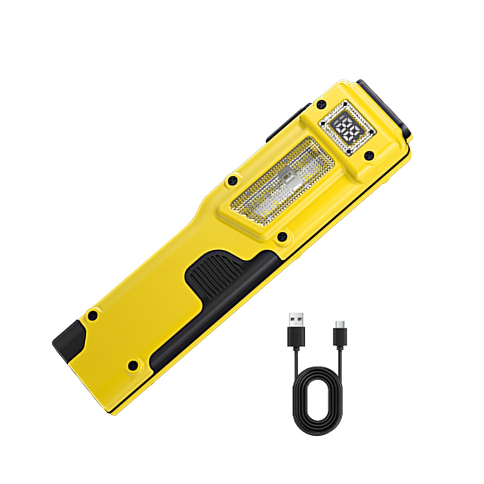 Hsioluted Rechargeable Clip Flashlight Quick Charging 1000mAh Battery 8 Lighting Modes for Outdoor Emergencies and Daily Activity LED Torch