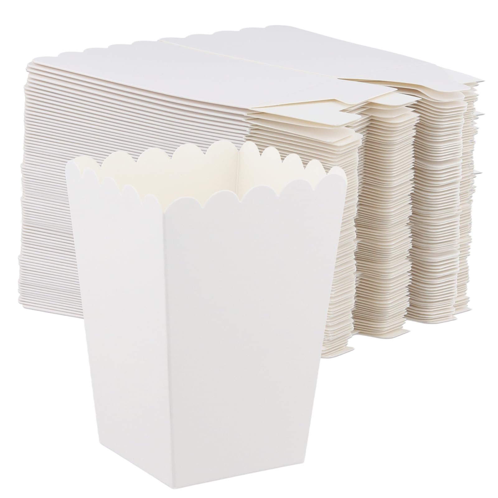 40 stuks popcornzakjes, kraftpapier witte kartonnen combinatie van 40 stuks popcornzakjes, kraftpapier witte kartonnen combinatie van