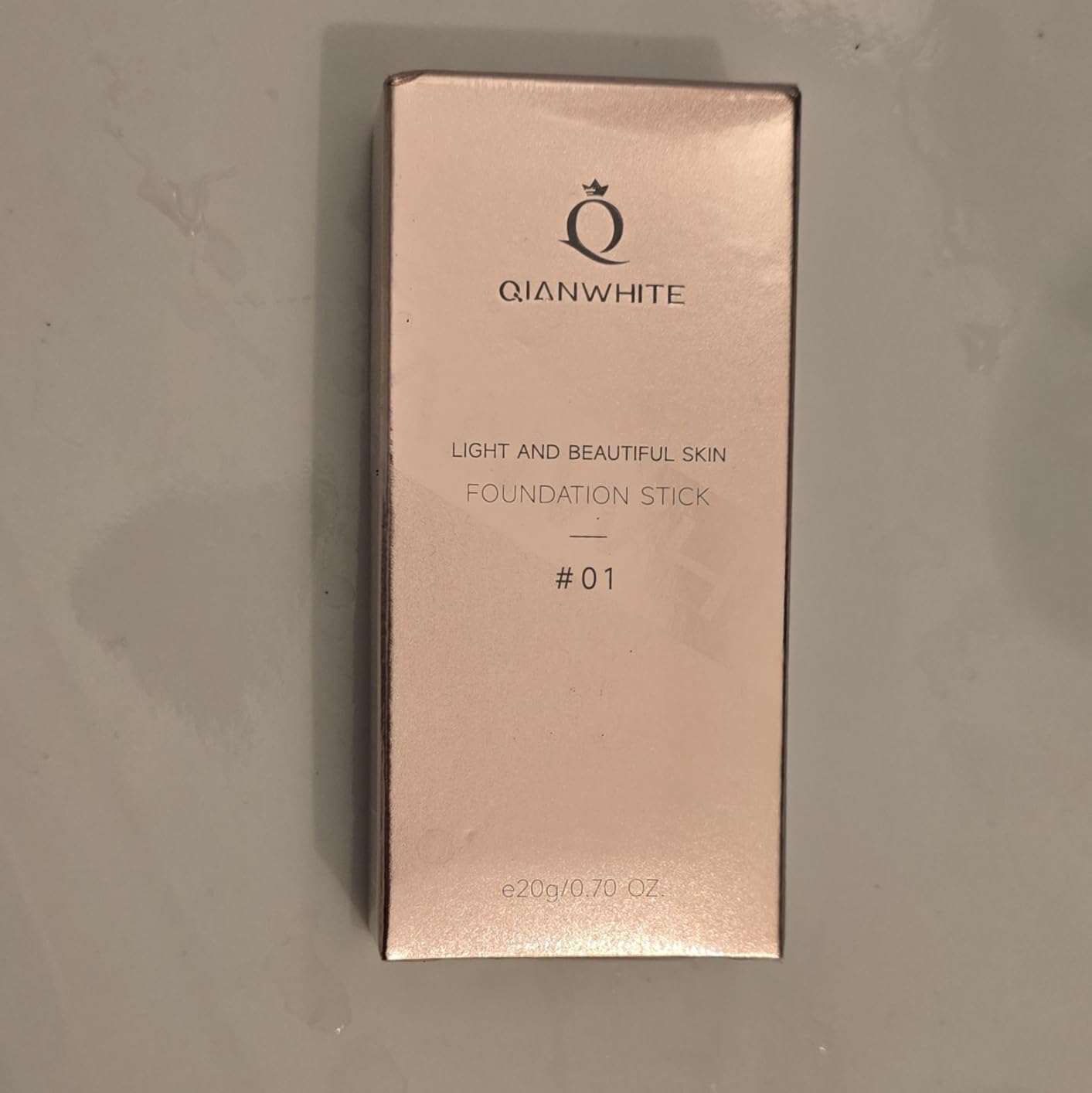 QIANWHITE Korean Foundation Stick Foundation for Mature Skin Tint, Buildable Light to Full Coverage Foundation Makeup Concealer, Dual-Ended with Brush for All Skin - Natural Dewy Finish (LIGHT SKIN)