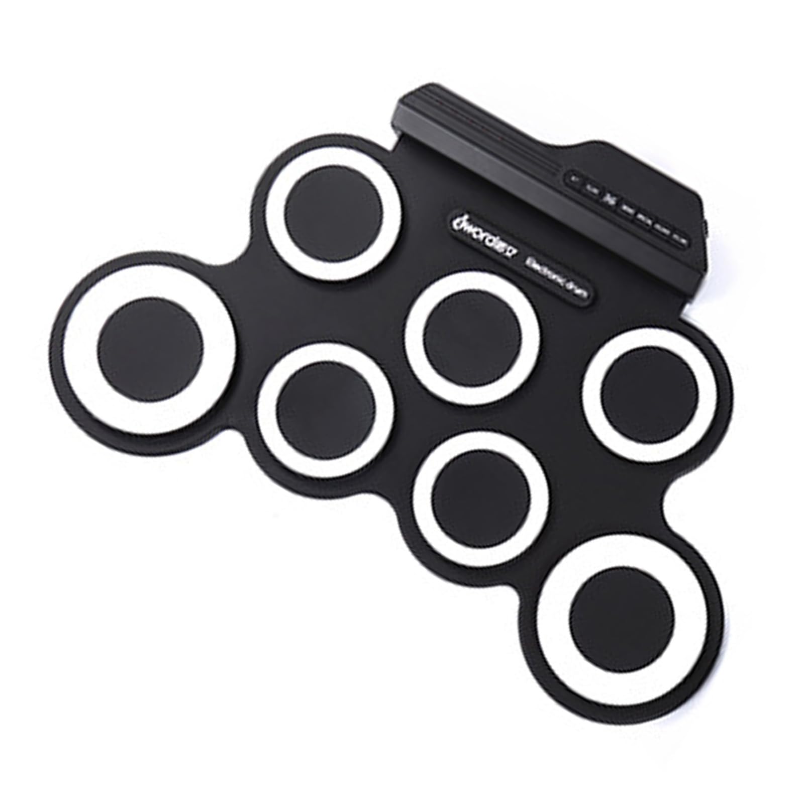 Batteria elettronica 7 Pad Rolls-up Pratica Drum Set Altoparlanti Incorporati Cuffie Presa USB Kit per Adulti Principianti Rotoli Up