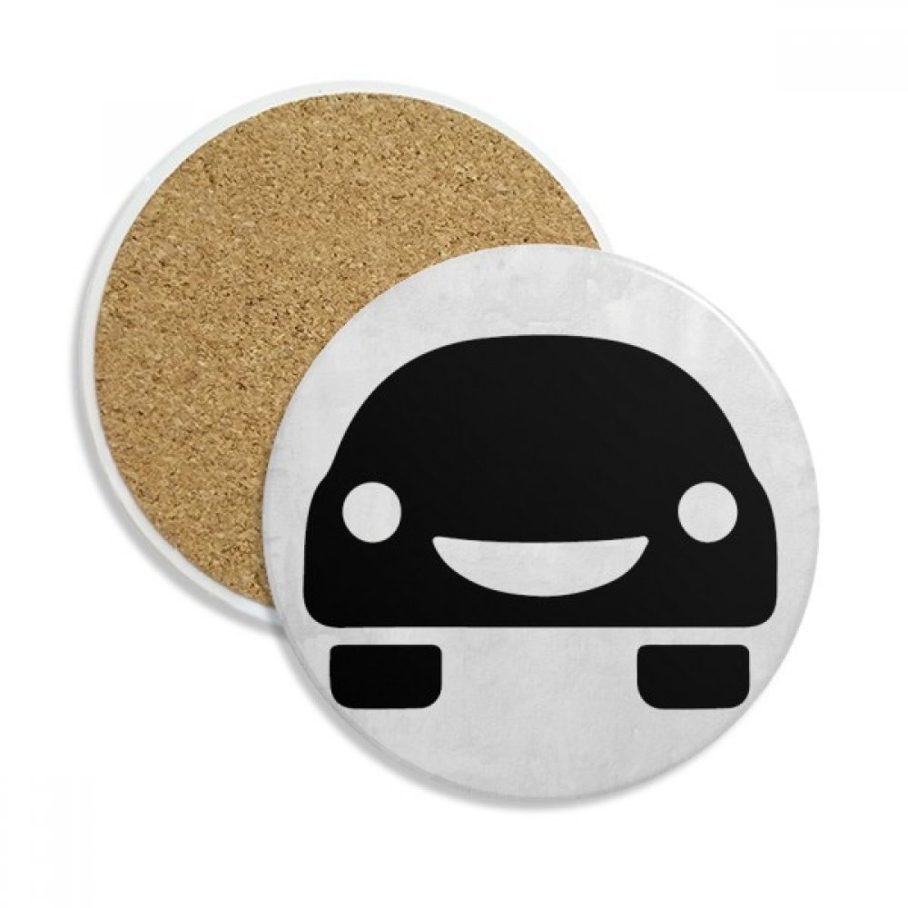Coaster en céramique Sourire Véhicules lot de 2 dessous de verre absorbants