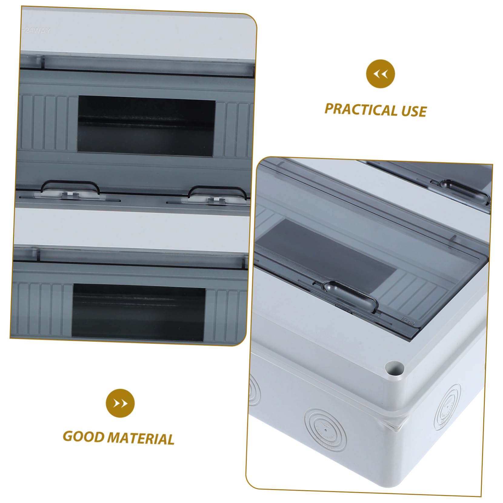 PRETYZOOM Caja Eléctrica Exterior y Antipolvo Circuitos Protección para Medidor Eléctrico Caja de Distribución Resistente la para Montaje Pared Uso Doméstico Aire