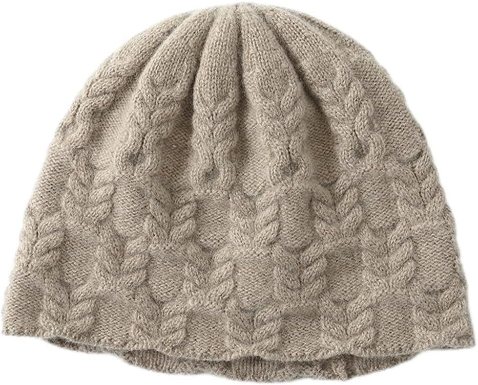 Women's Winter Cashmere Bucket Hats Female Knitted Fower Fisherman for Women Cap Casual Vintage Soft