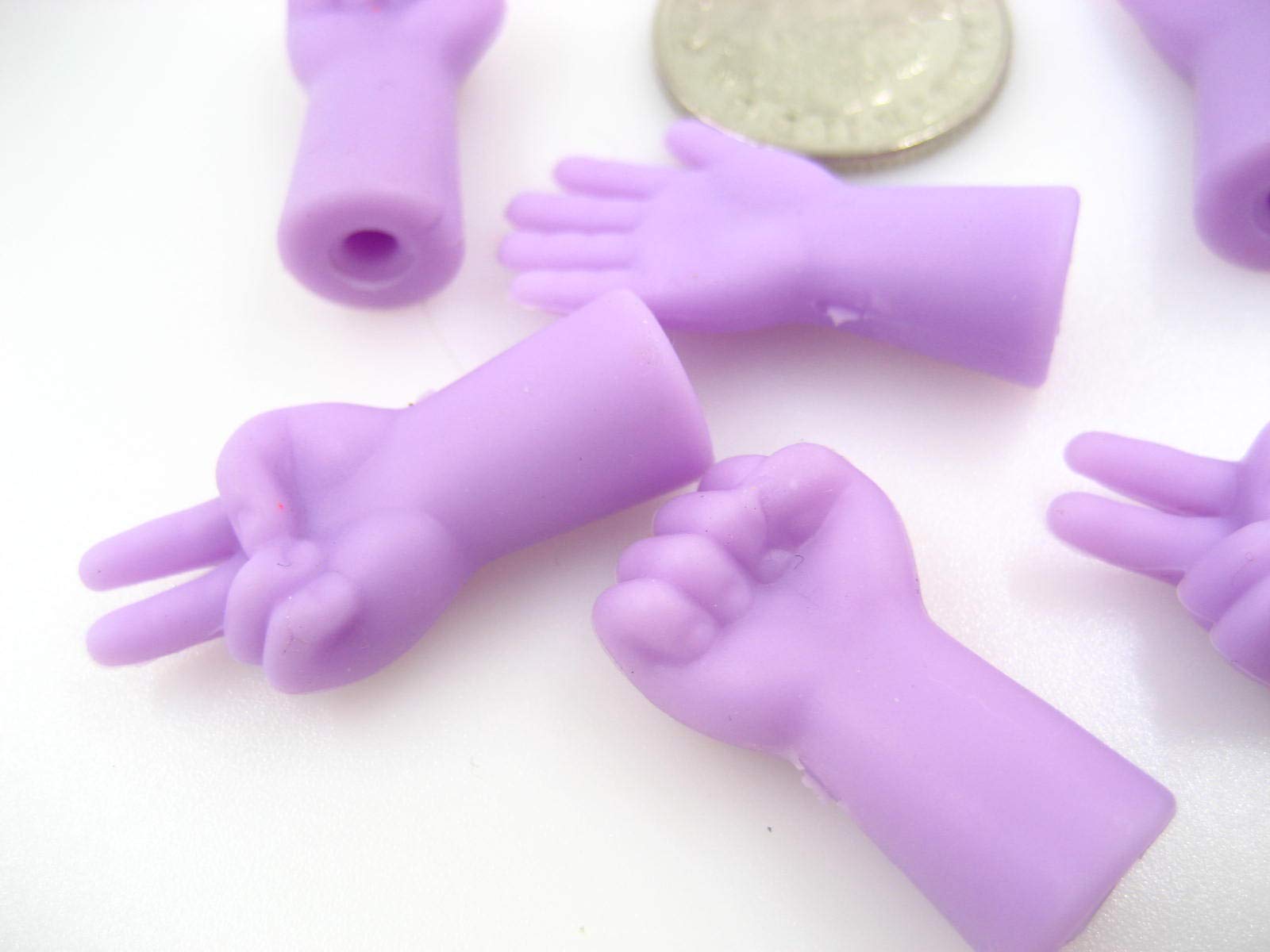 6pcs of Purple Knitting Needles Point Protectors Needle Point Tip Stopper Cover