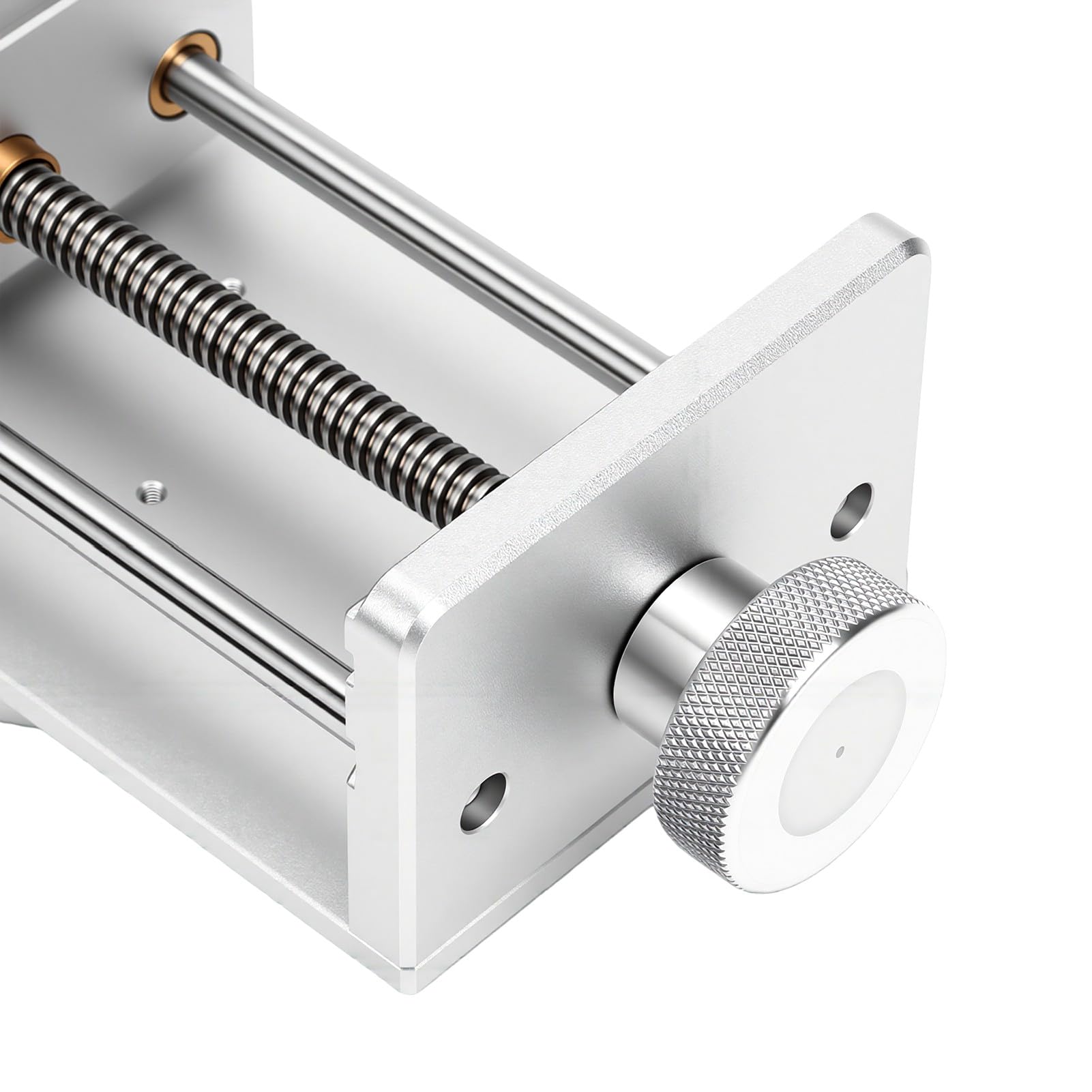 Morsetto da Banco in Alluminio con Mini Morsa da Banco con Base Girevole a 360 Gradi per Saldatura PCB e Riparazione Elettronica 1-130MM