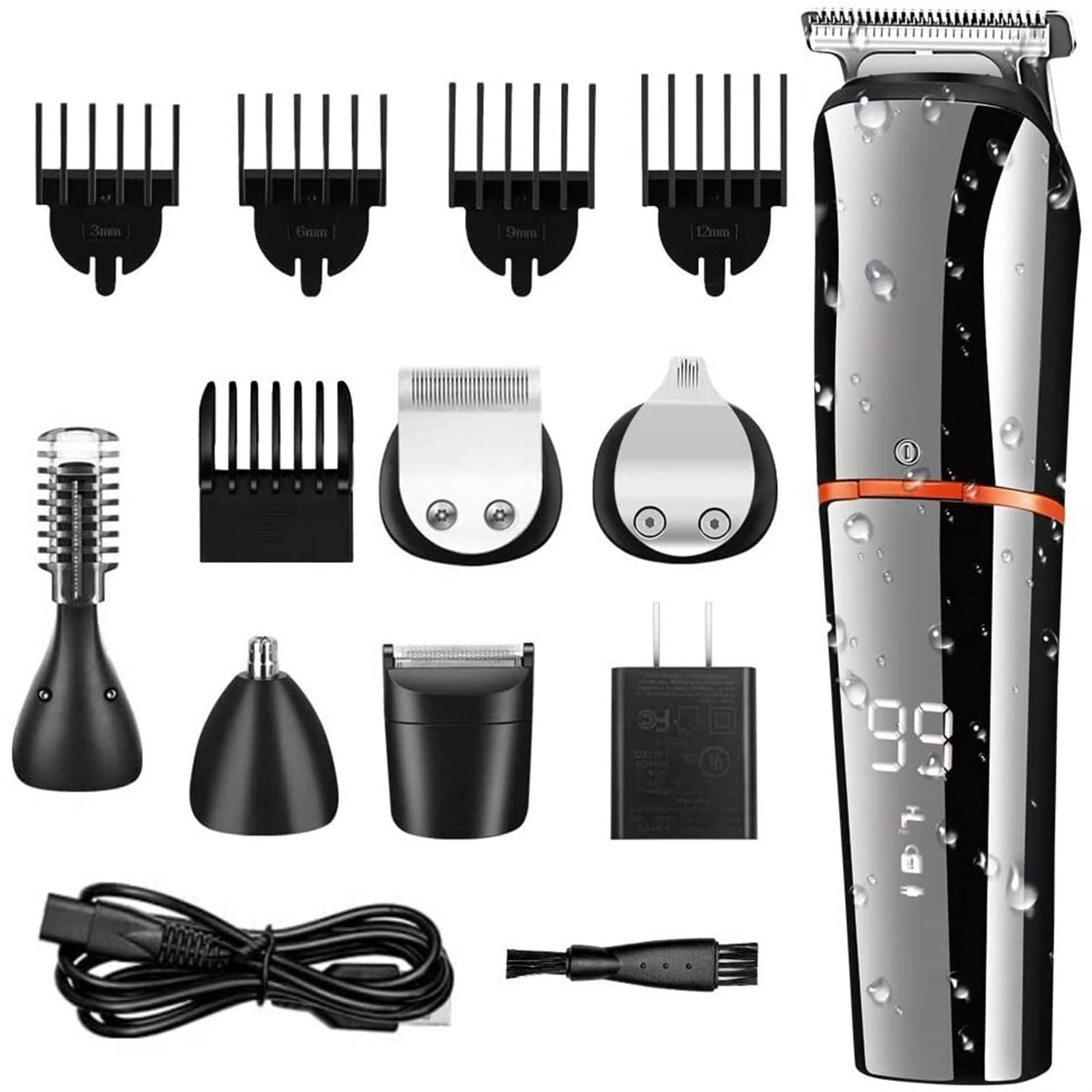 Hair Clippers for Men 11 in 1 Multi Hair Trimmer Men Facial Beard Body Grooming Kits Electric Hair