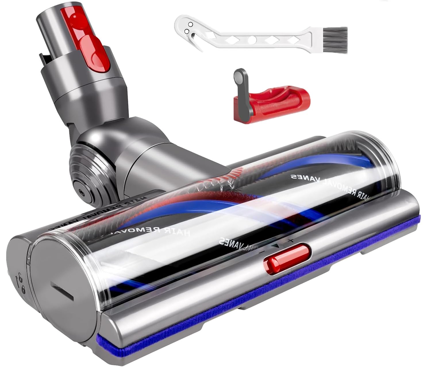 LOVOBO Testina di spazzola di ricambio ad alta coppia anti-groviglio per Dyson V11 V15 V10 V8 V7 SV10 SV11 SV12 SV22 SV47, aspirazione regolabile per, pezzi di ricambio No.970100-05 & 970100-04