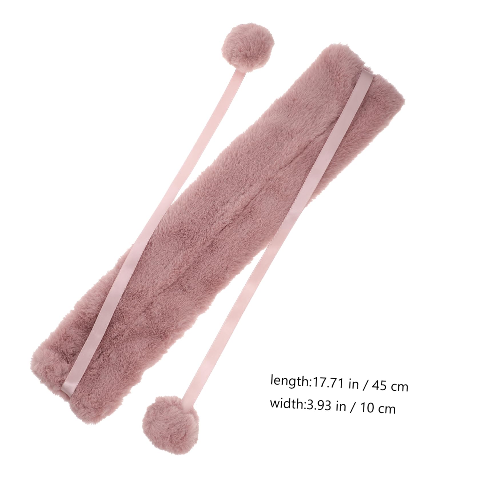 Didiseaon 5 Uds Bufanda De Felpa Cuello De Piel Sintética Bufanda Rosa De Piel Cuello Desmontable Bufanda De Piel Sintética Cuello De Piel De Conejo Sintético Bufandas Para Mujer Elegante