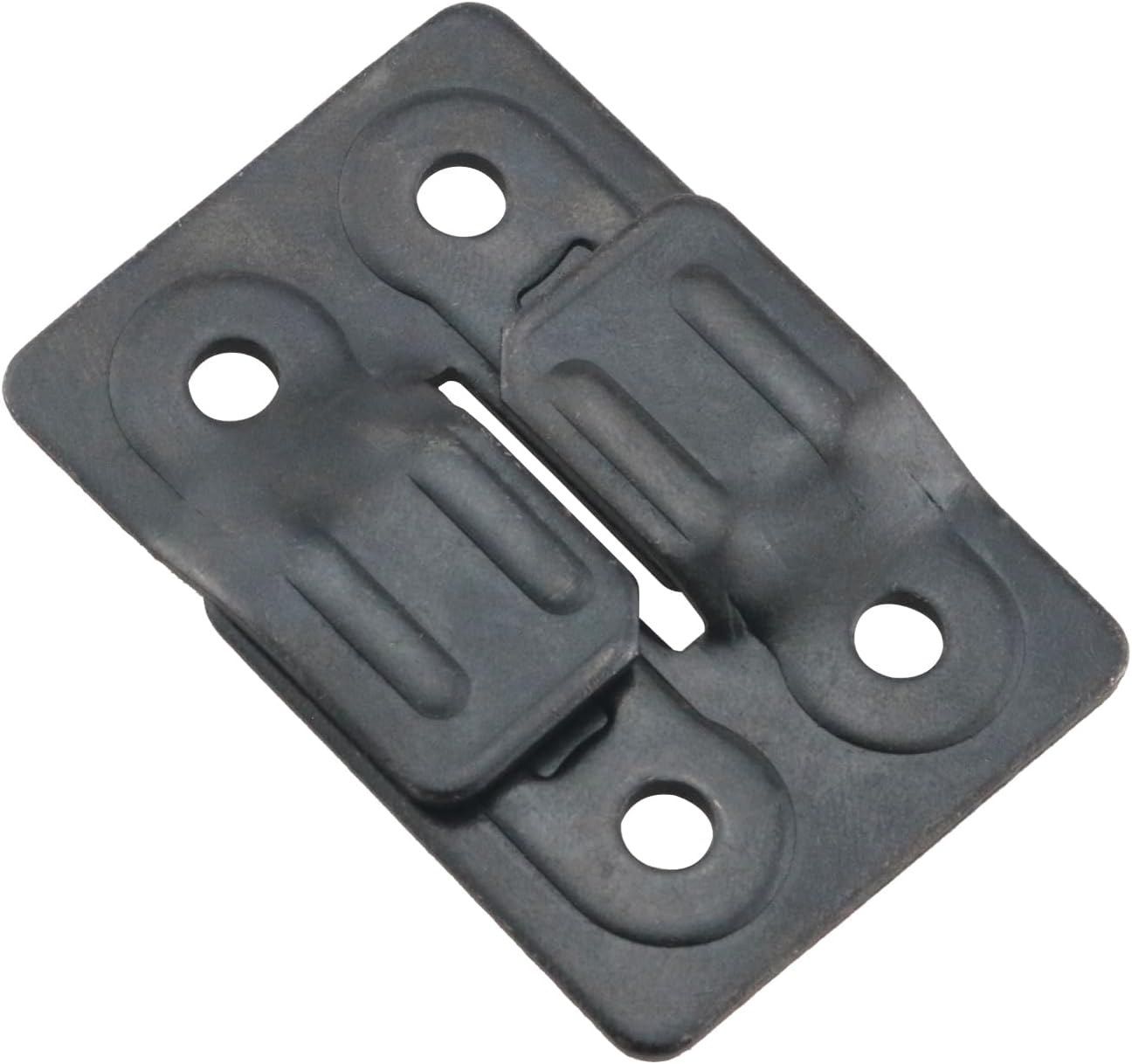 4PCS Furniture Table Leaf Hardware Accessories Dining Table Leveling Buckles 8 Screws 1.5x1.5x0.70 inches Straight Iron Plates for Drawer Connection Fasteners