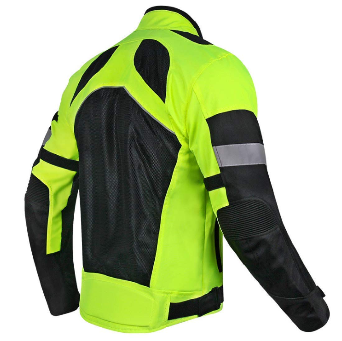 MH96_ITALY Giacca da moto riflettente con protezione rimovibile, traspirante, impermeabile, alta visibilità notturna