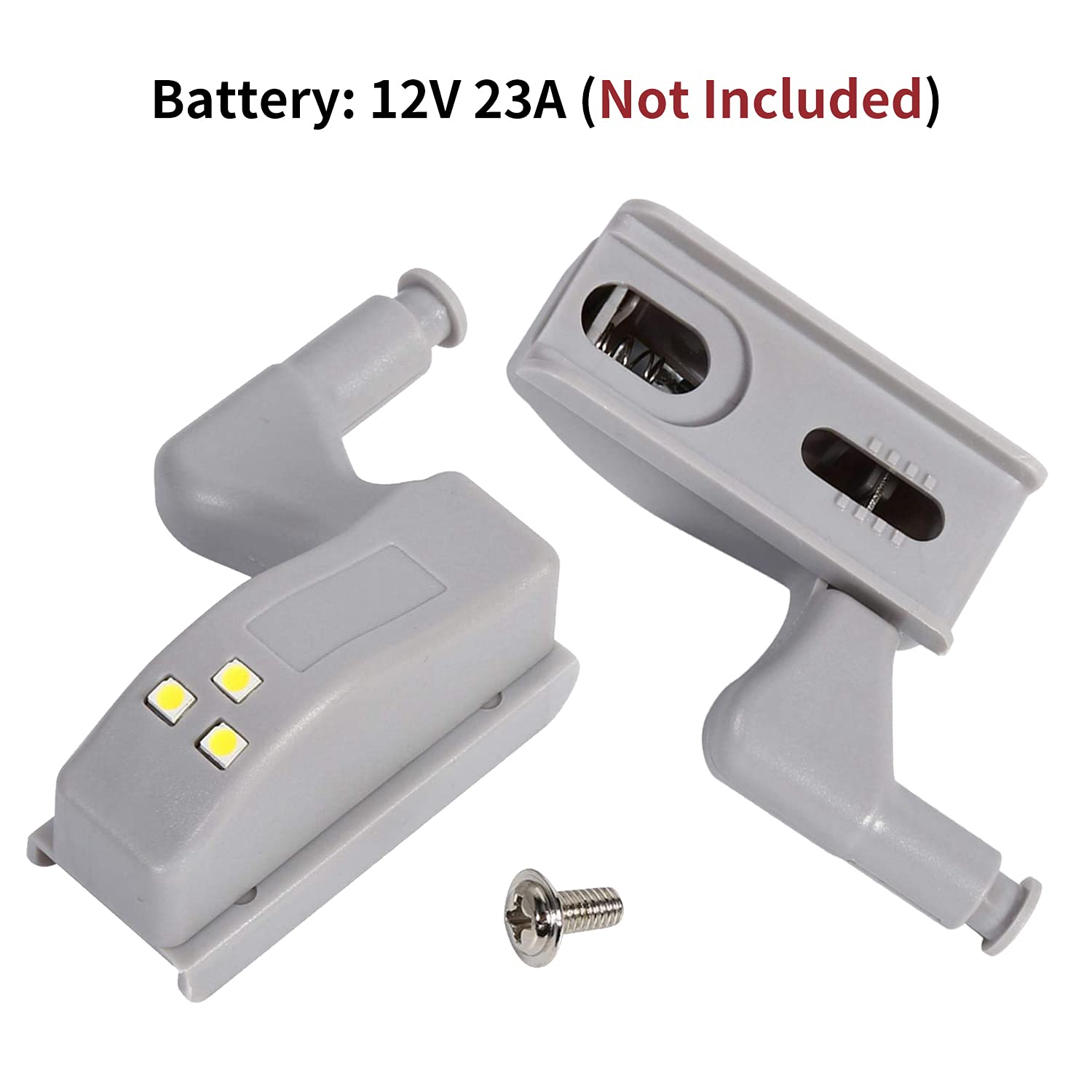 Luces LED para Clóset, 10 Piezas Iluminación para Debajo del Gabinete Luz de Bisagra Universal Inalámbrica con Sensor Inteligente Cálido/frío Gabinete Universal Armario(blanco frío)