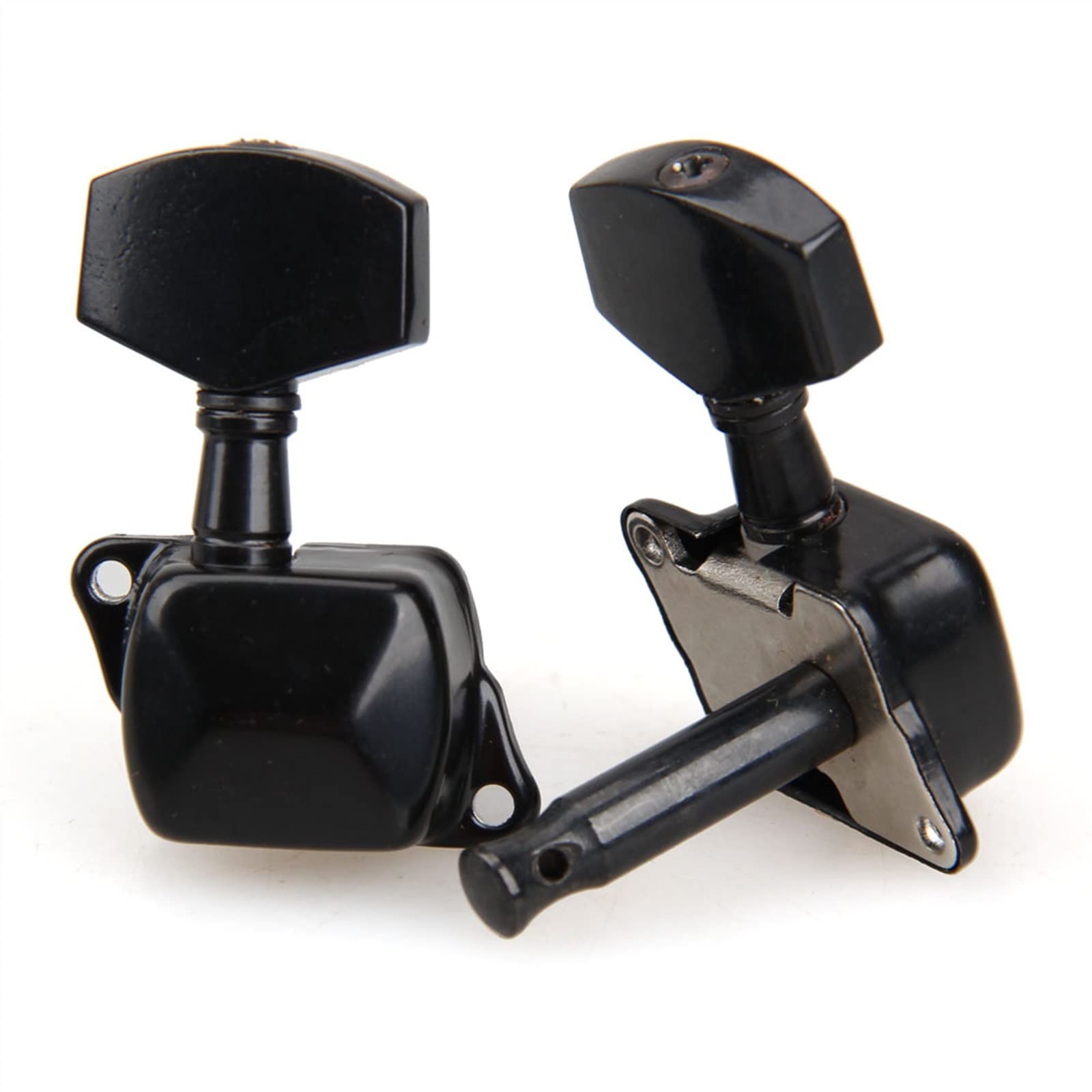 Tuner Mechaniken Knöpfe Gitarre 2 Farben 3x3 Semiklosed Tuning Pegs Machine Heads Für Gitarrenzubehör