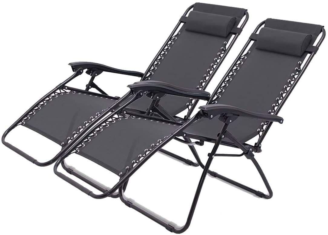 Neo 2x Pairs 2-in-1 Sun Lounger Outdoor Garden Chairs Zero Gravity Neo 2x Pairs 2-in-1 Sun Lounger Outdoor Garden Chairs Zero Gravity