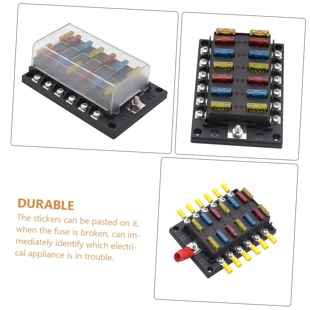 1set Portafusibili Per Auto e Camper Fusibili e Accessori Per Riparazione