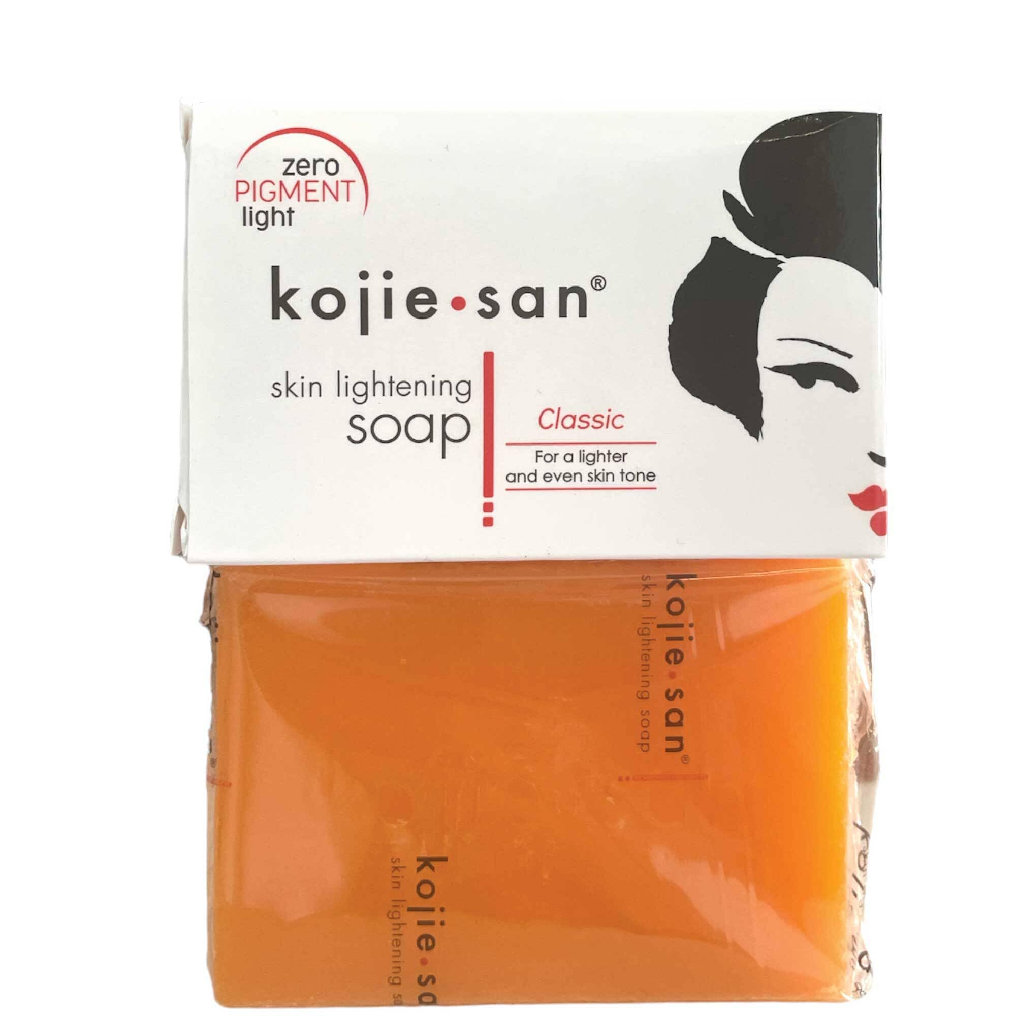 Kojie San Original Kojic Acid Soap for Face and Body – Dark Spot Remover, Gentle Cleansing Bar with Coconut Oil, Tea Tree Oil, and Glycerin – Helps Improve Skin Appearance – 65g x 1 Bar