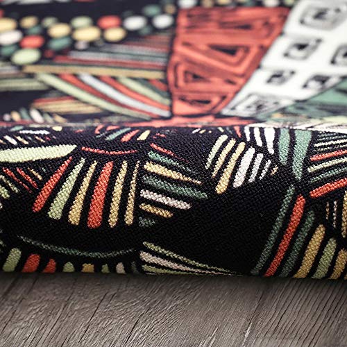Alfombra de salón moderna floral antideslizante para sofá de dormitorio 4