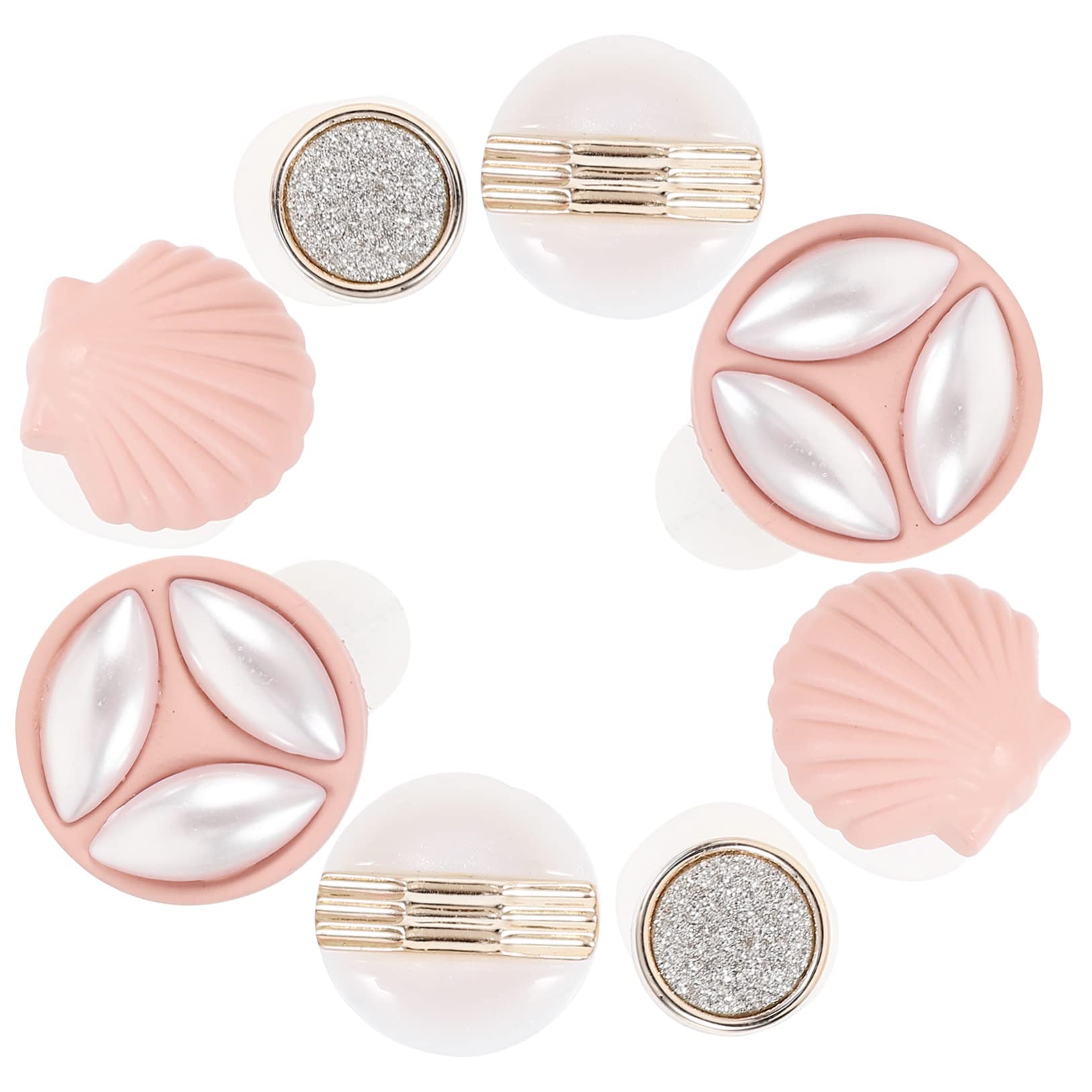 CLISPEED 8Pcs Silicone Toe Separators Decorative Nail Art Spacers for Pedicures Comfortable and Flexible Toe Dividers for Home and Salon Use Nail Supplies for DIY