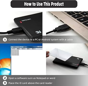 USB RFID Reader ID Card Reader Card Reader Contactless Card Reader for EM4100