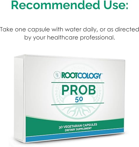 Miniatura 6 de Rootcology por Dr. Izabella Wentz ProB 50 18 cepas probióticas estables en almacenamiento para apoyar la salud intestinal y mantener la