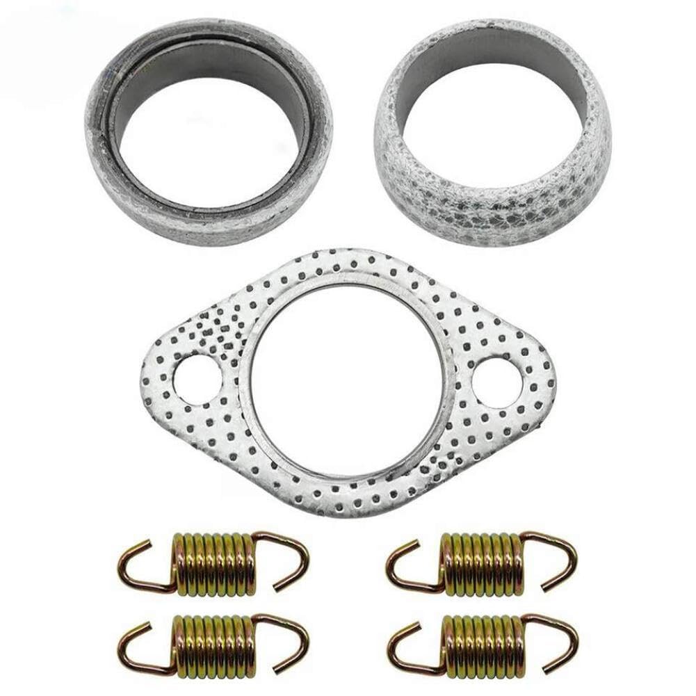 Auspuffdichtung Feder Wiederaufbau Kit Kompatibel Mit Polaris Scrambler | Passend für Polaris Scrambler 300 400 450 500 ATV-Modelle