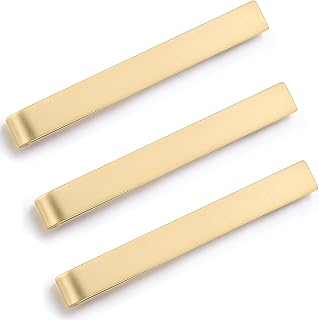 HONEY BEAR 3pcs Mens Tie clip Set Tie Bar - Normal Size 2.12inch for Business Wedding Gift,5.4cm