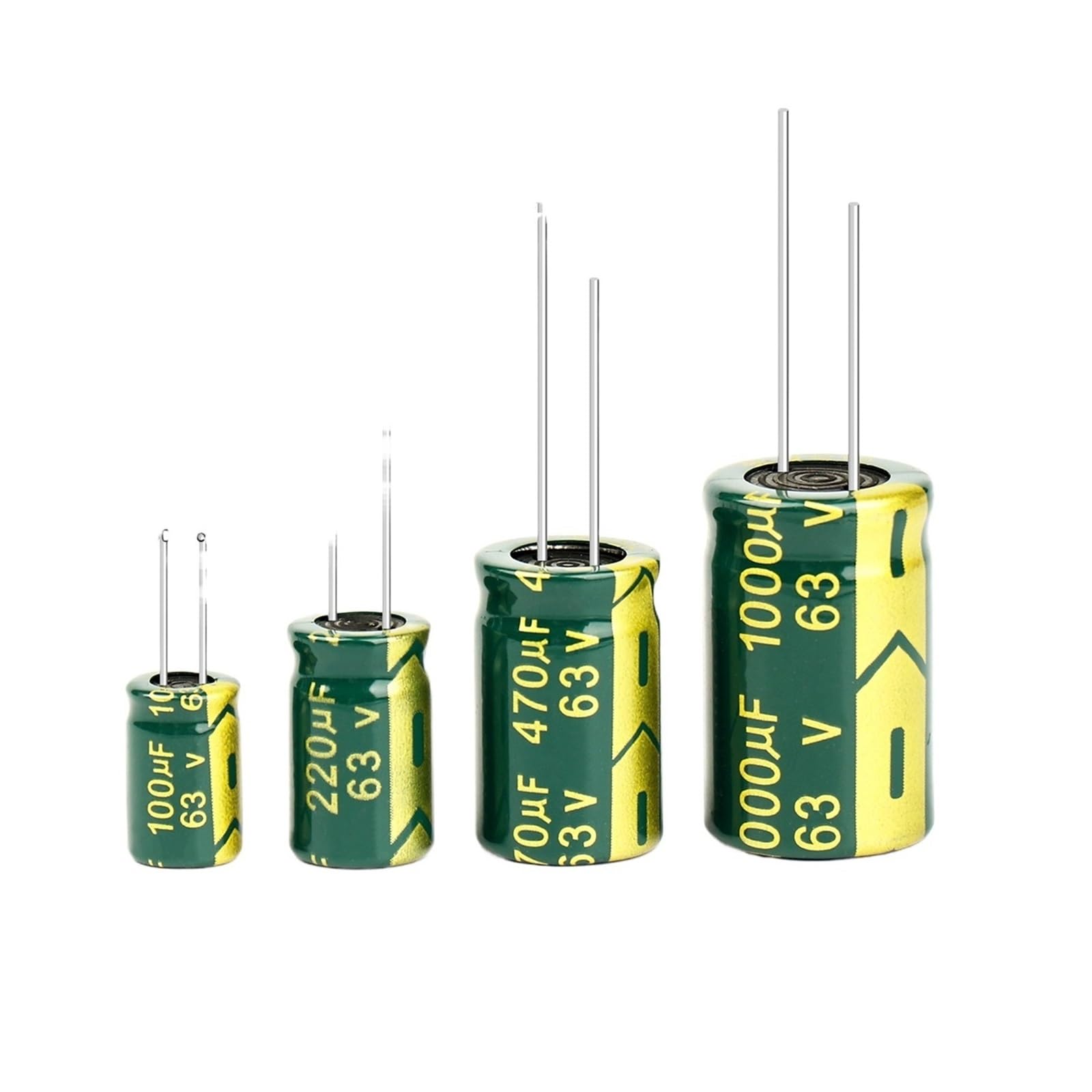 Condensateur électrolytique 63V 470UF pour circuit imprimé et DIY