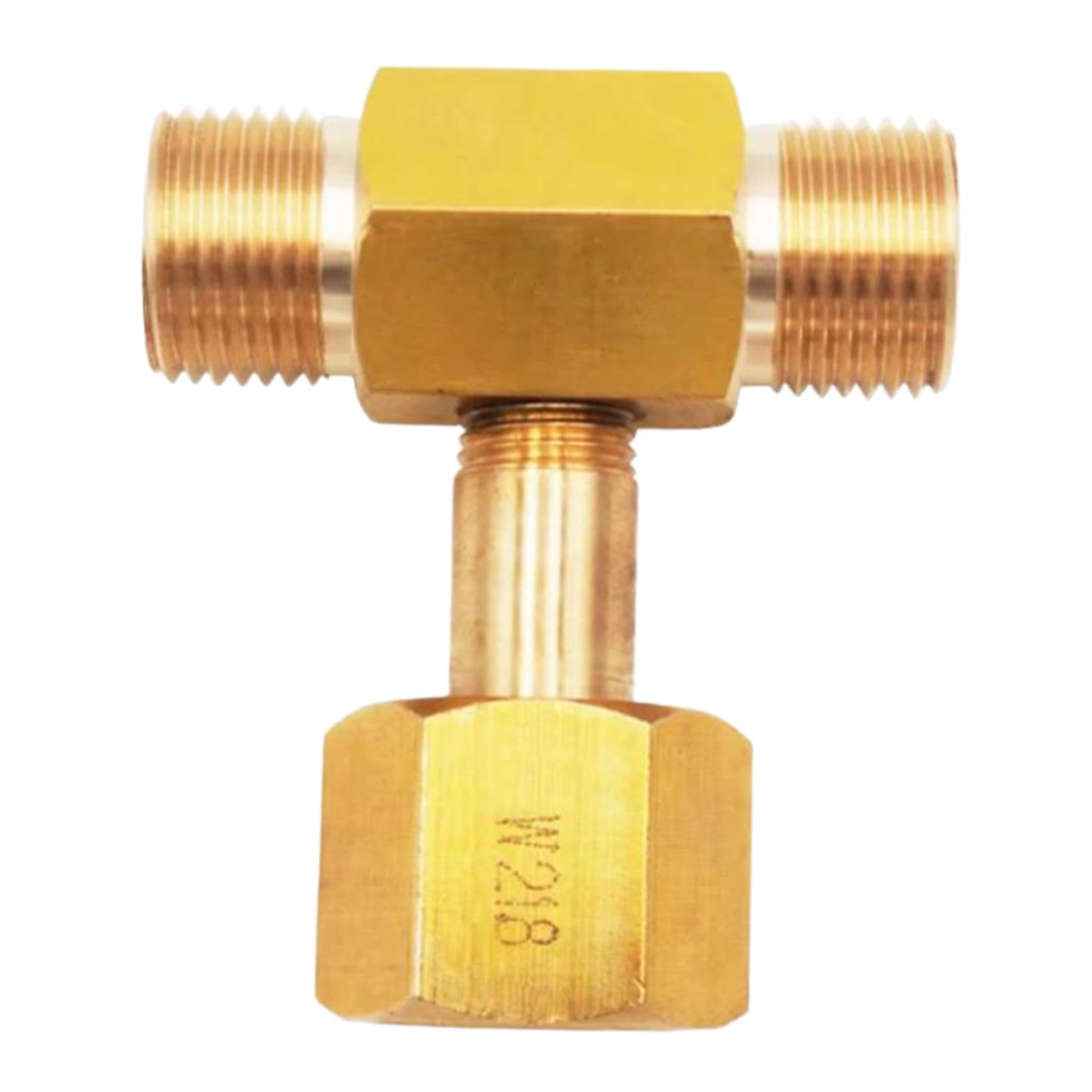 Regulador de presión de CO2 con conector W21 8-14 para entornos, conector roscado de latón