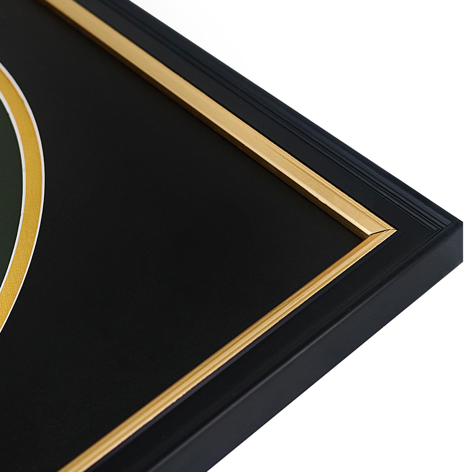 Cornice per album in vinile per esporre dischi in vinile per copertine LP 30,5 x 30,5 cm, decorazione per la casa, cornice nera con lato dorato