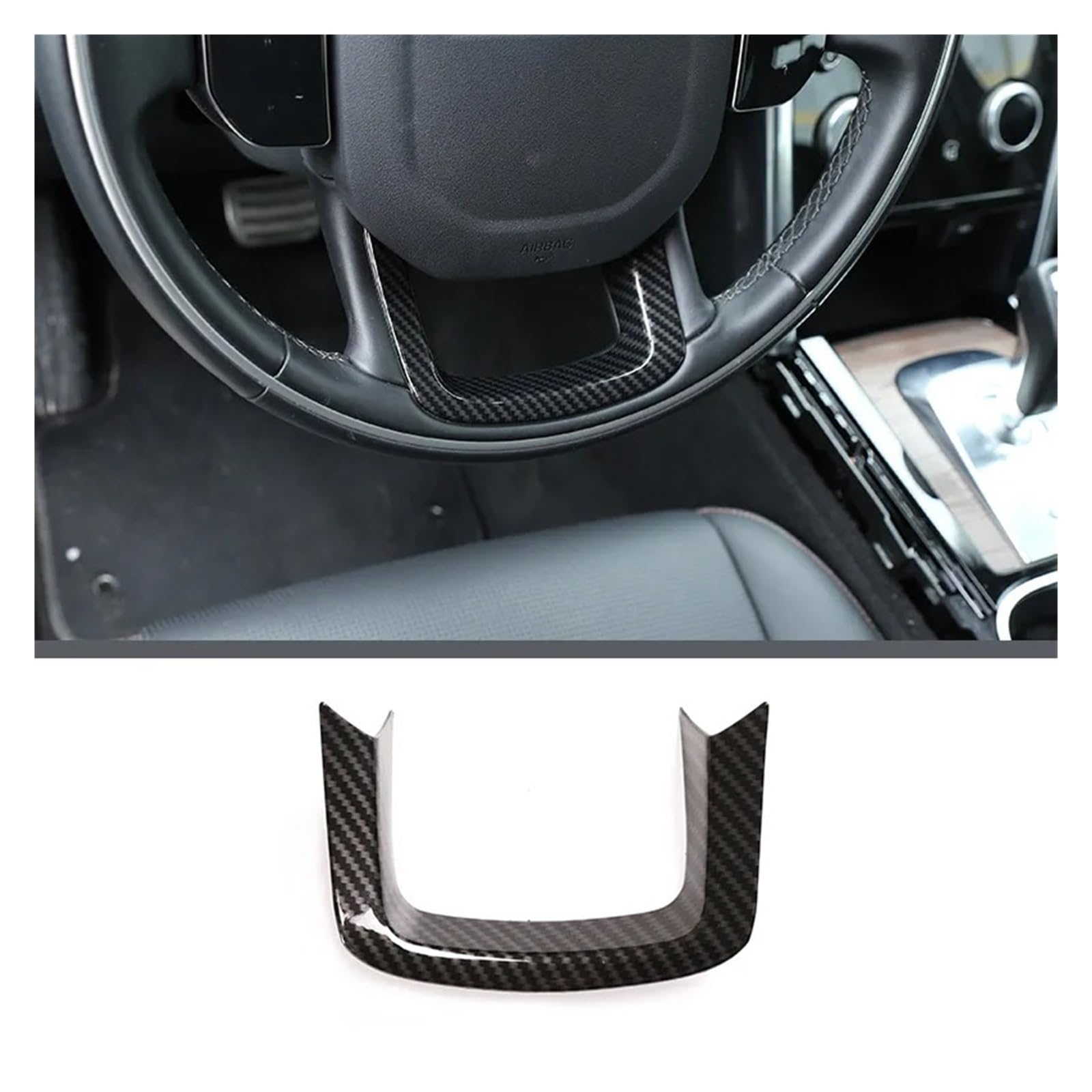 Ajhjet C Interior Upgrade For Land For Rover For Discovery Sport 2020+ Interior For Dashboard Onsole Gear Shift Panel Decoration Over Trim Stickers Abs Arbon Fiber