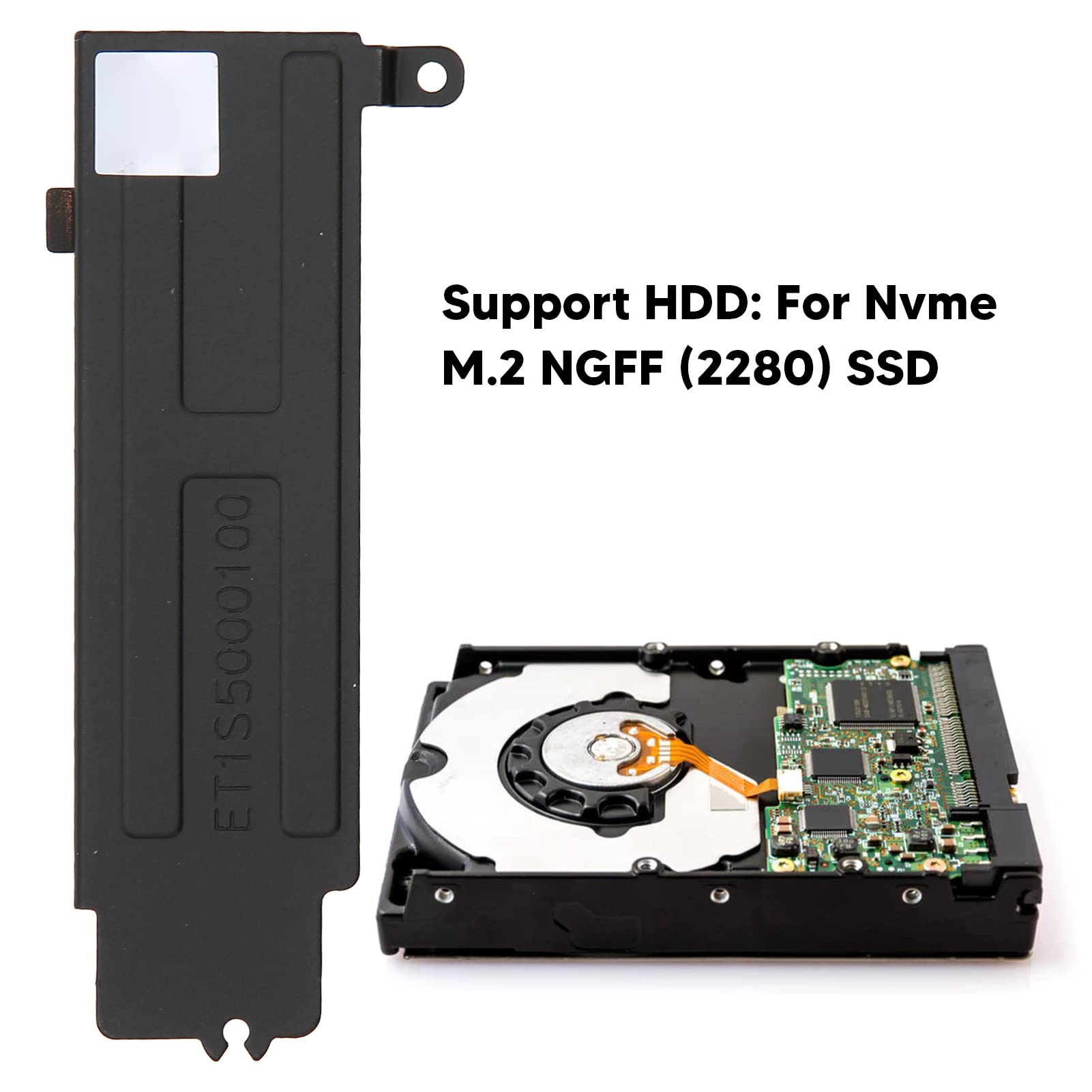 Dissipateur Thermique Pour SSD NVMe M.2 – Compatible Dell X17 – En Alliage D’aluminium, Avec Vis