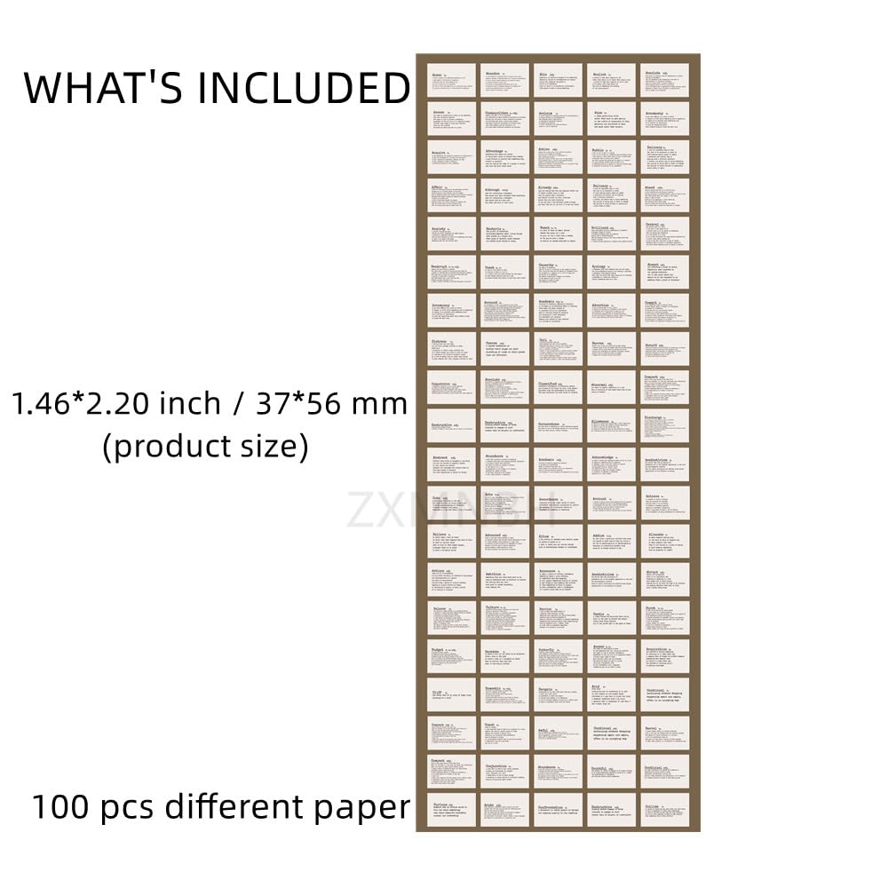 Papel para álbumes de recortes, diccionario A-D, collage, agenda, materiales para adultos, suministros de decoración, 100 unidades por paquete