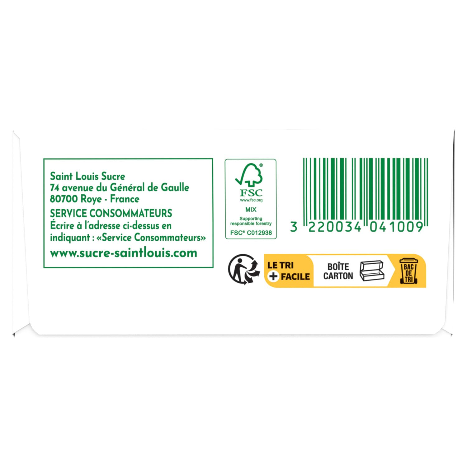 SAINT LOUIS Sucre en Morceaux Sécables 1 kg — Sucre Blanc de Betterave 100% Français, Boîte Carton - Lot de 4