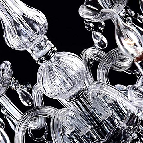 Candelabro de 8 luces vintage y ajustable para techo de cocina y salón 6