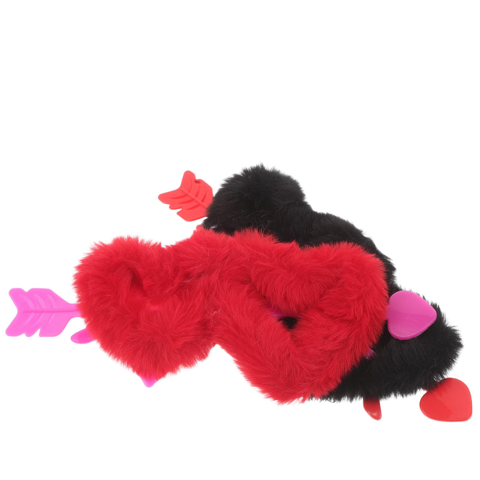Tofficu 8 Pezzi Occhiali da Sole Cuore senza Montatura in Plastico Peluche Morbido, Accessorio Leggero per Feste di Addio al Nubilato e Carnevale, Stile Divertente alla Moda