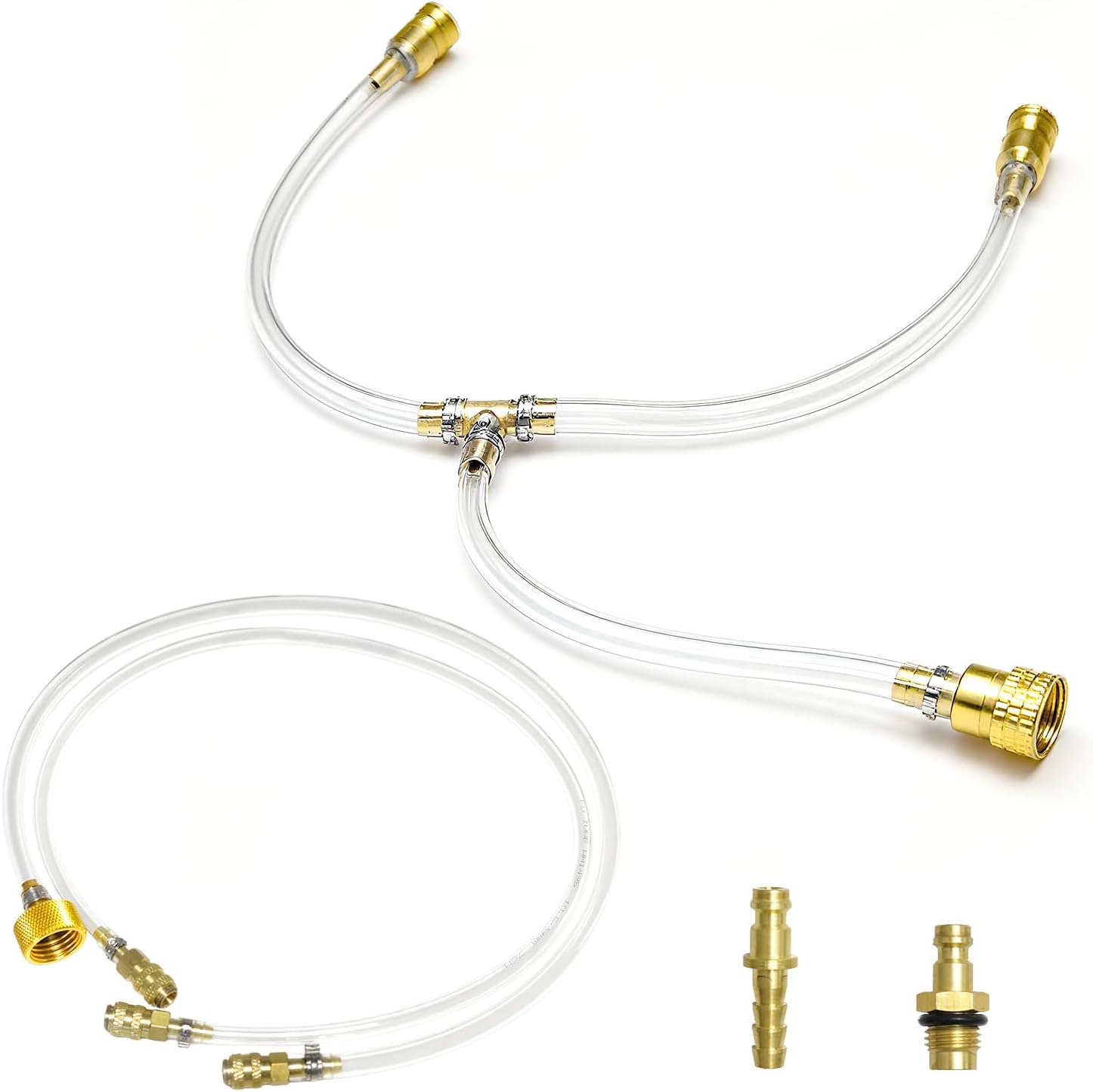 Seastar Hydraulic Steering Bleed Kit for Boat, Professional Seastar Hydraulic Steering Bleed kit Bleeding Tool with PU Hose & Copper Fittings for Sea Star Hydraulic Steering System Maintenance